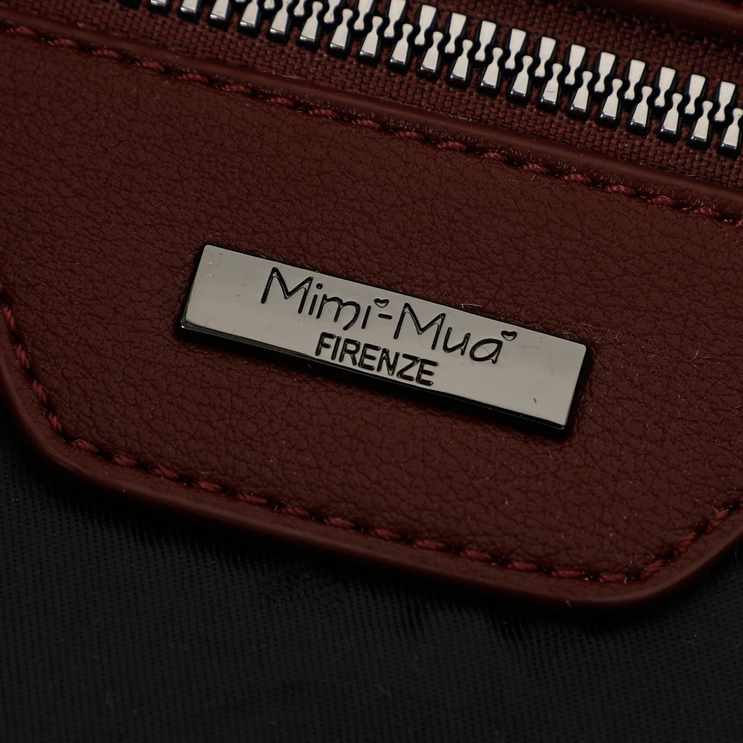 Borsa a Spalla Patchwork Burgundy