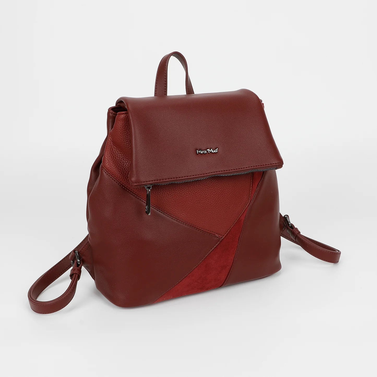 Zaino Camoscio Patchwork Burgundy
