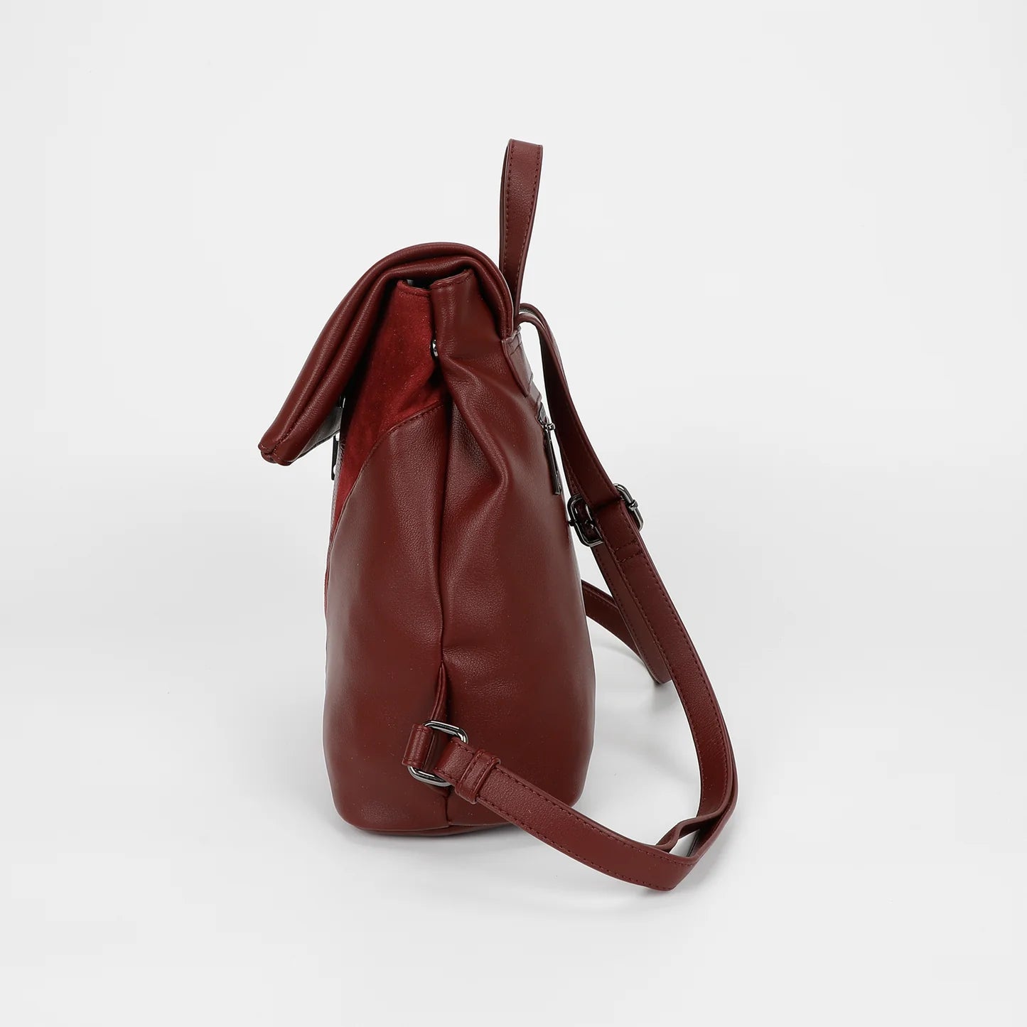 Zaino Camoscio Patchwork Burgundy