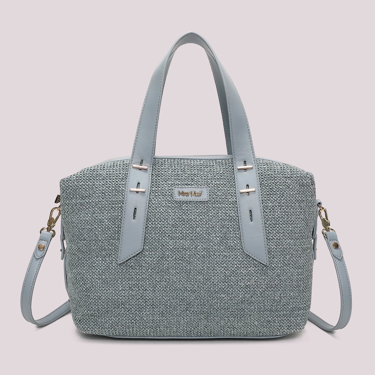 Bauletto Paglia Celeste Mimì-Muà