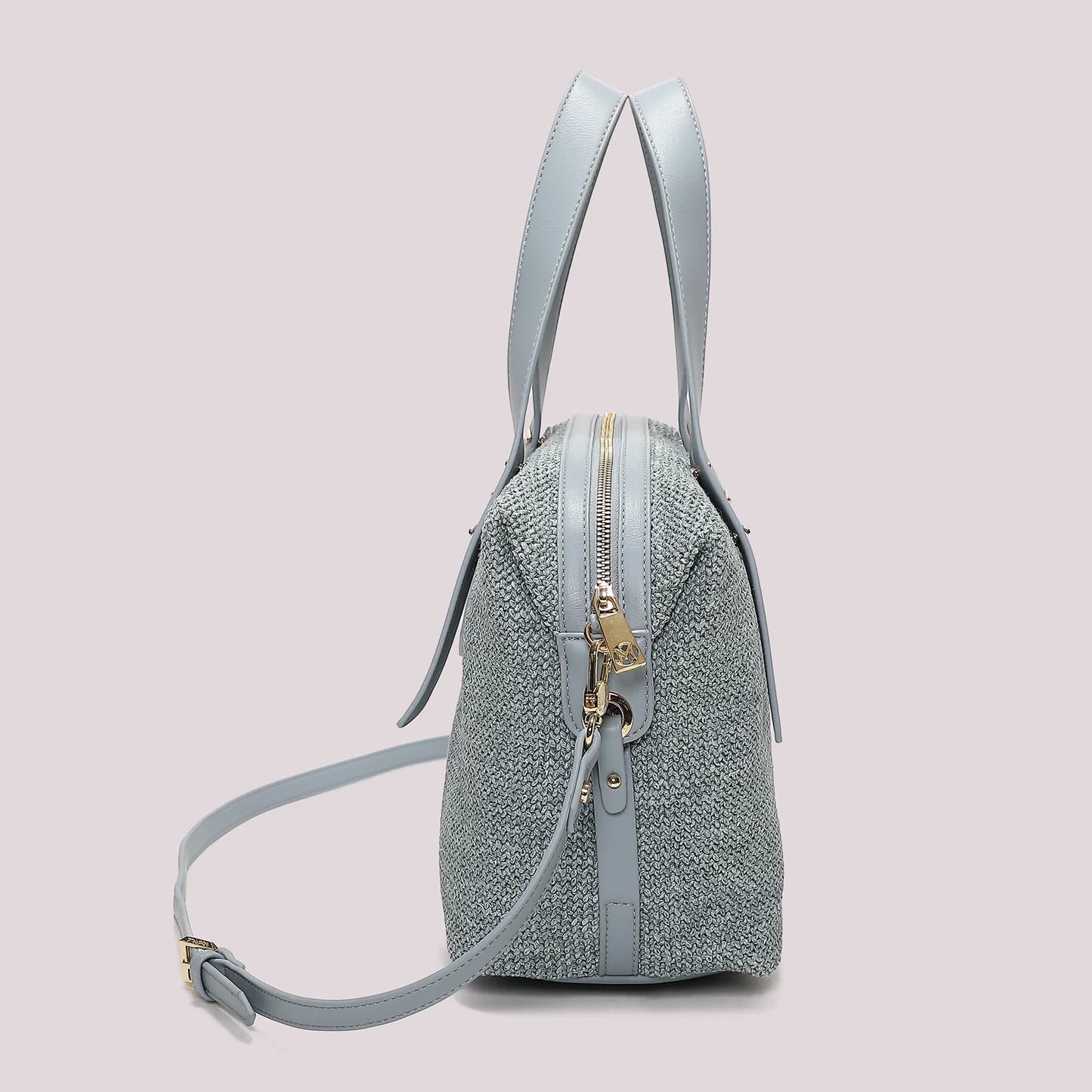Bauletto Paglia Celeste Mimì-Muà