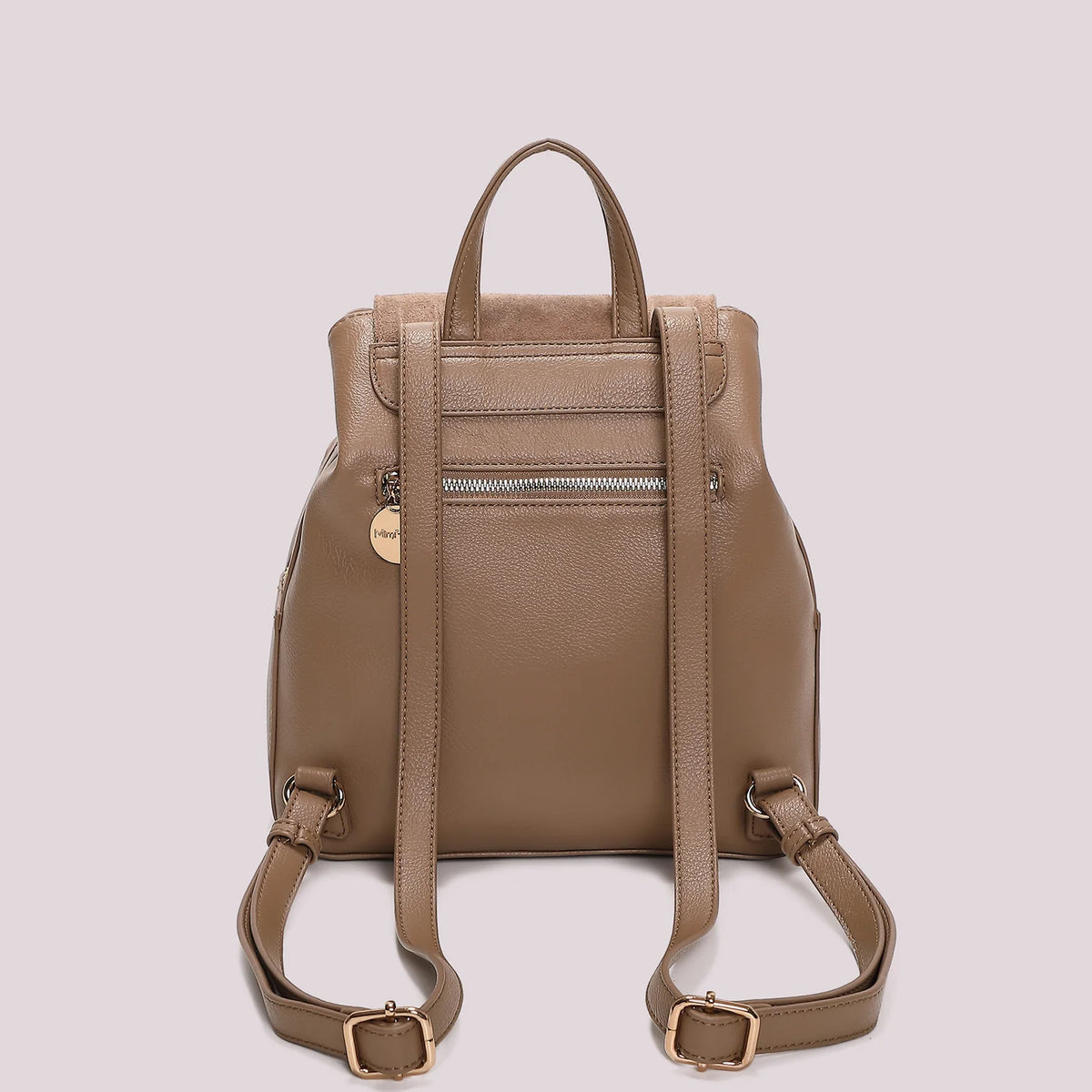 Zaino con frange e borchie Mimì-Muà Beige