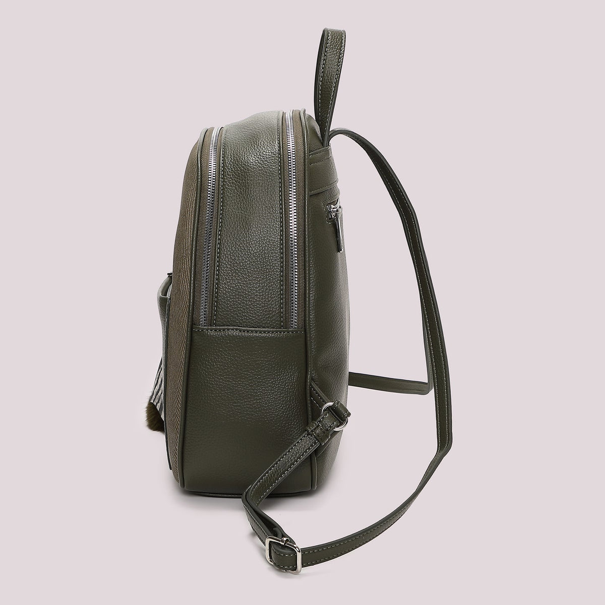 Zaino con charm Mimì-Muà Verde Militare