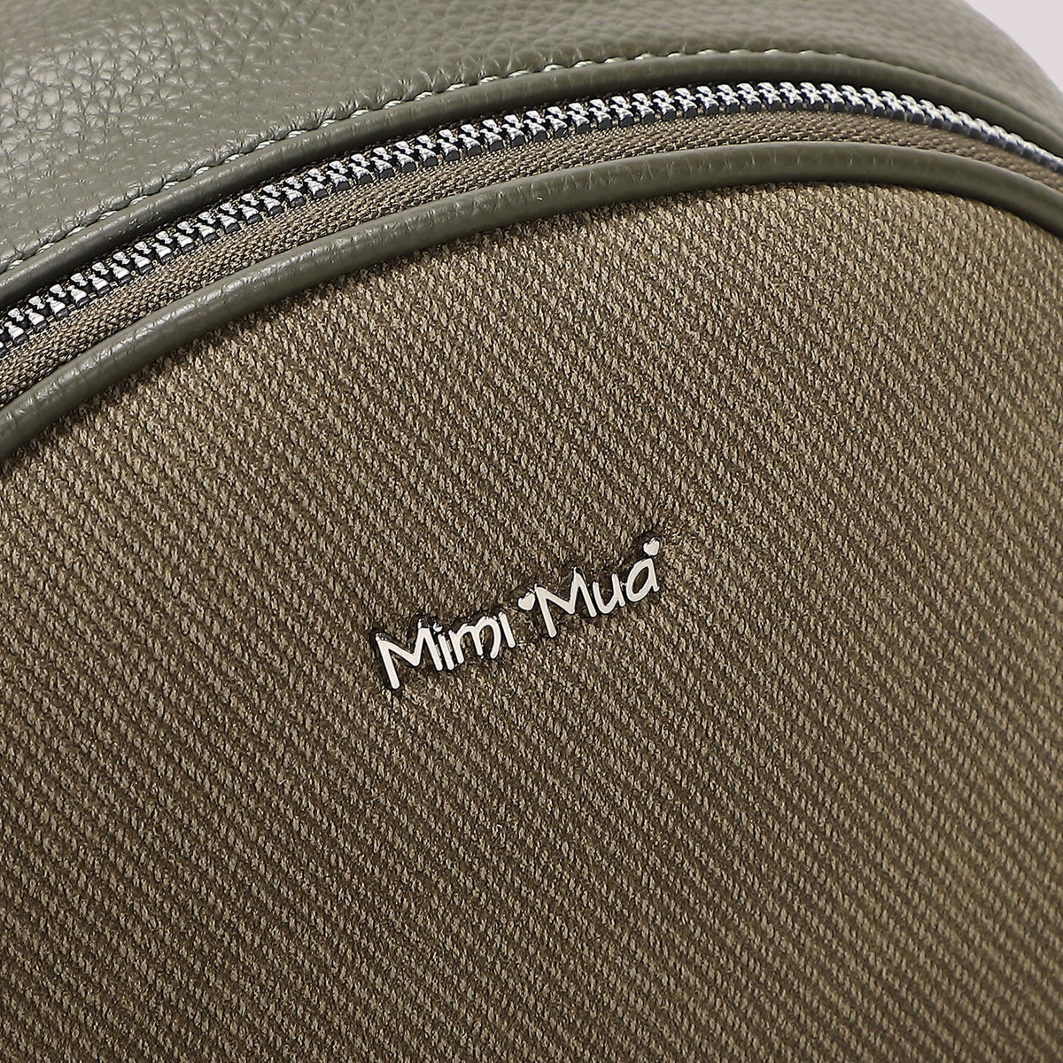 Zaino con charm Mimì-Muà Verde Militare