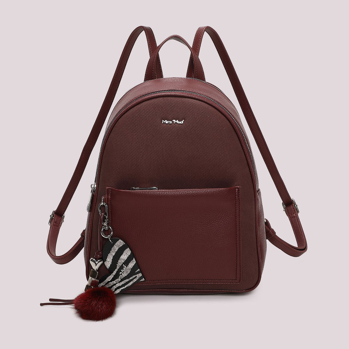 Zaino con charm Mimì-Muà Prugna