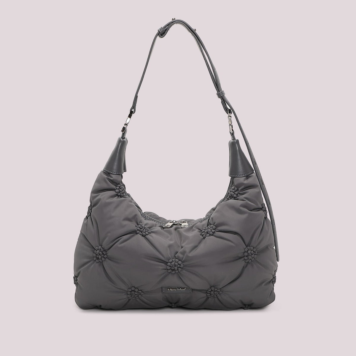 Borsa a Spalla Piumino Grigia