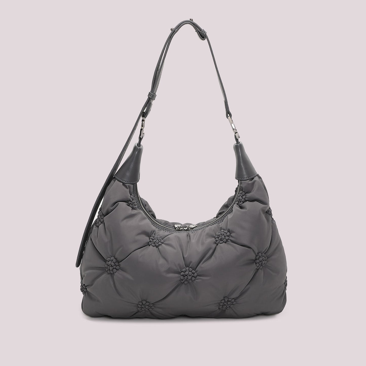 Borsa a Spalla Piumino Grigia