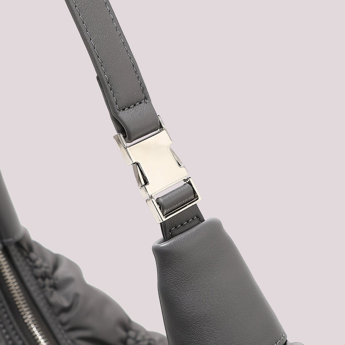 Borsa a Spalla Piumino Grigia