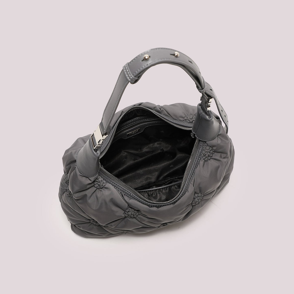 Borsa a Spalla Piumino Grigia
