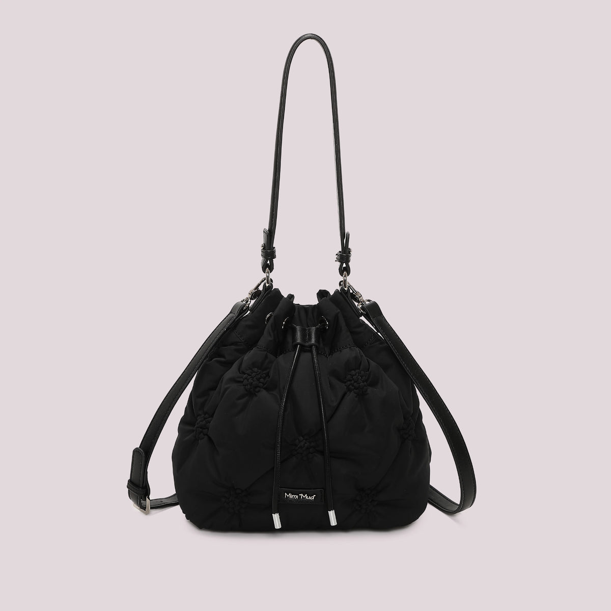 Borsa a Secchiello Piumino Nero