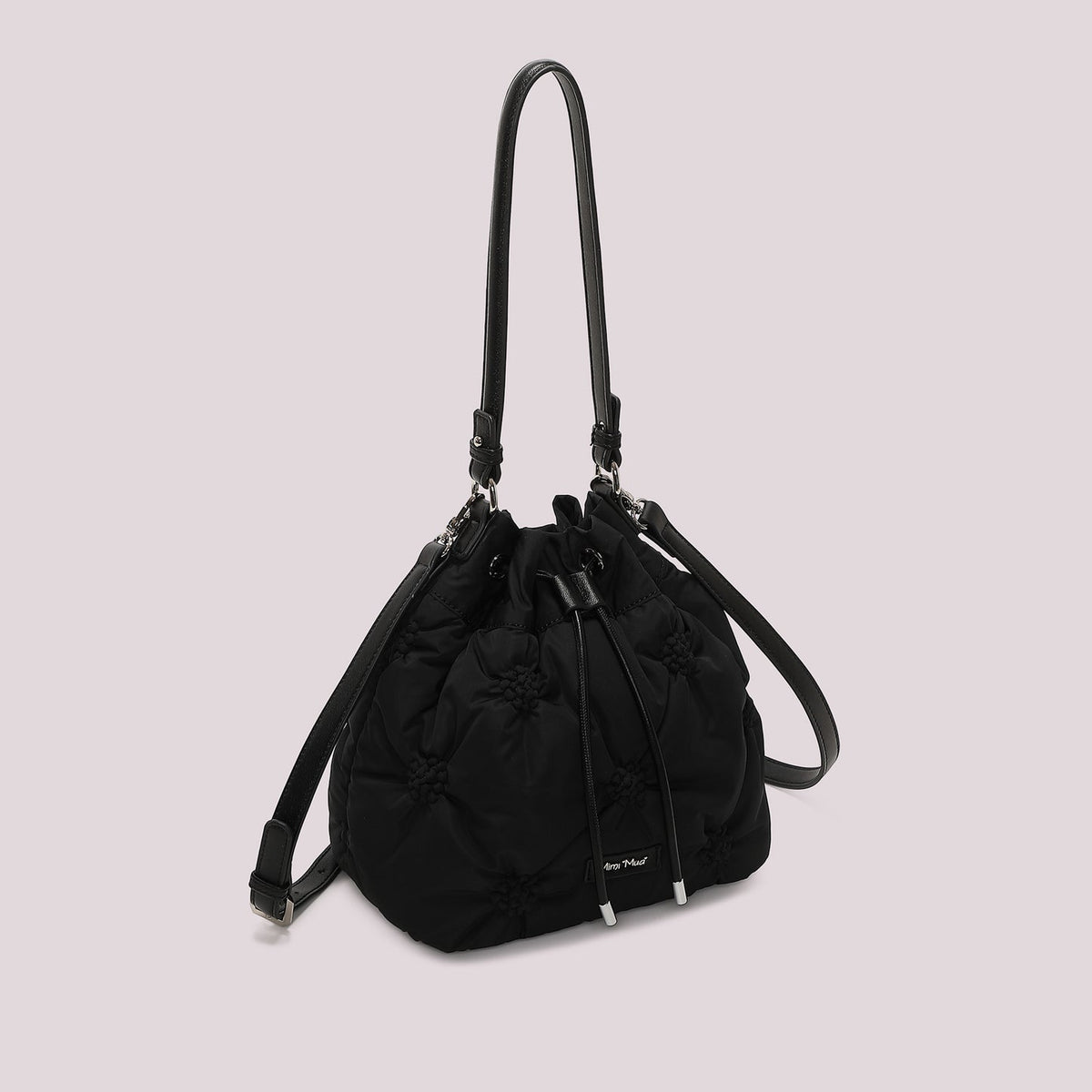 Borsa a Secchiello Piumino Nero