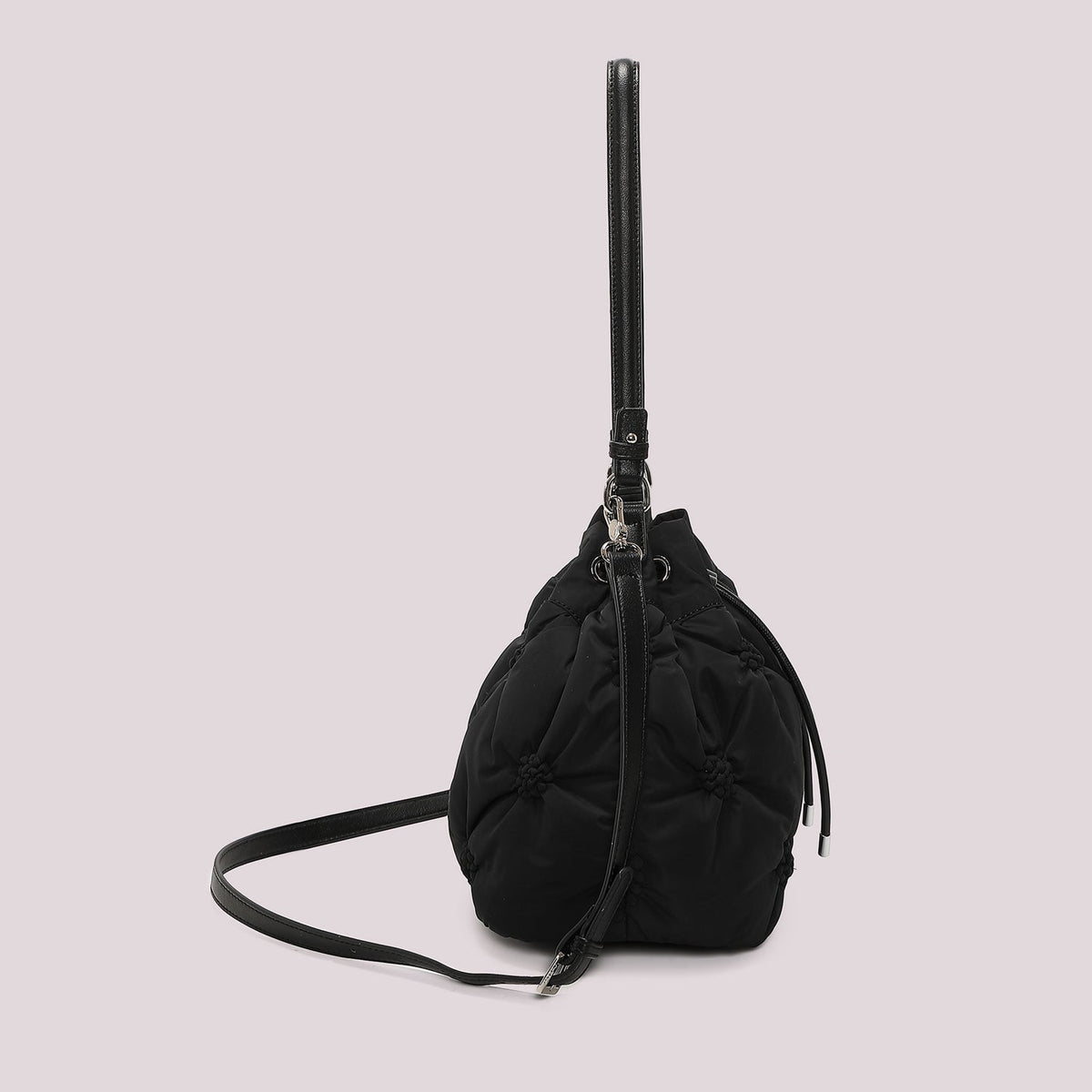 Borsa a Secchiello Piumino Nero