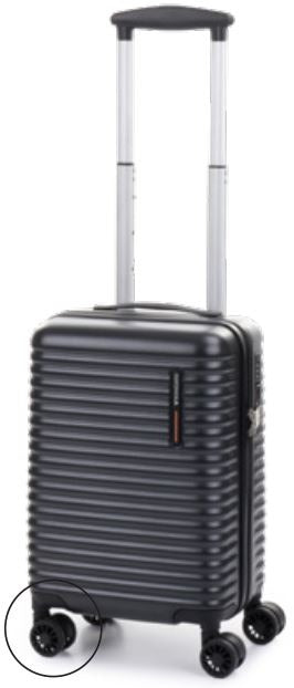 Bagaglio a Mano Con Ruote Gratuito Ryanair 40x30x20 Swing Nero
