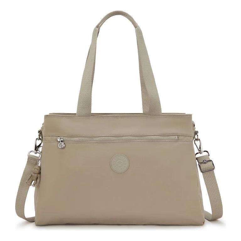 Kipling Basic Elevated Elysia Borsa a spalla 44 cm Beige