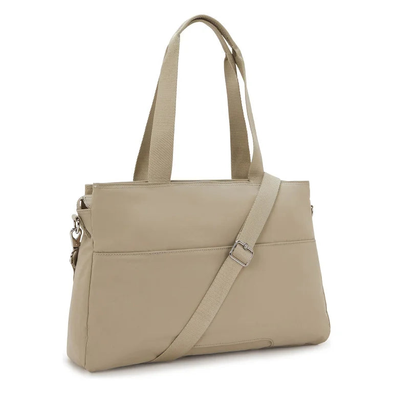 Kipling Basic Elevated Elysia Borsa a spalla 44 cm Beige