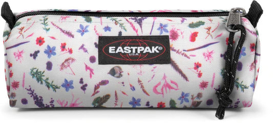 Astuccio Benchmark Eastpak Fiori Bianco