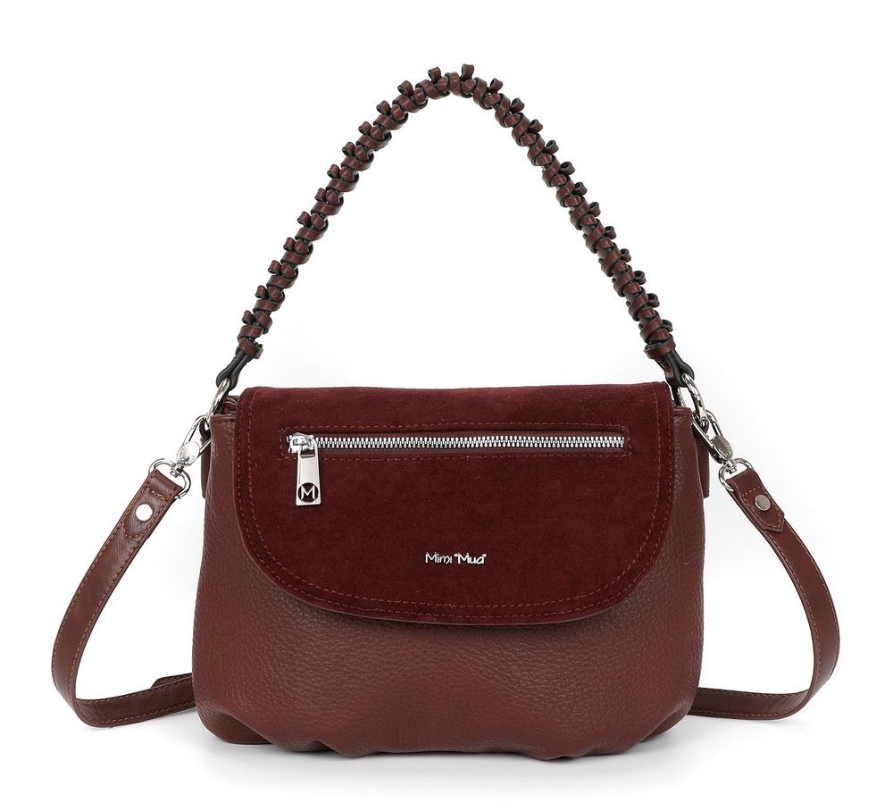 Borsa a spalla e tracolla Mimì-Muà Burgundy