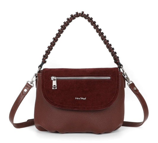 Borsa a spalla e tracolla Mimì-Muà Burgundy