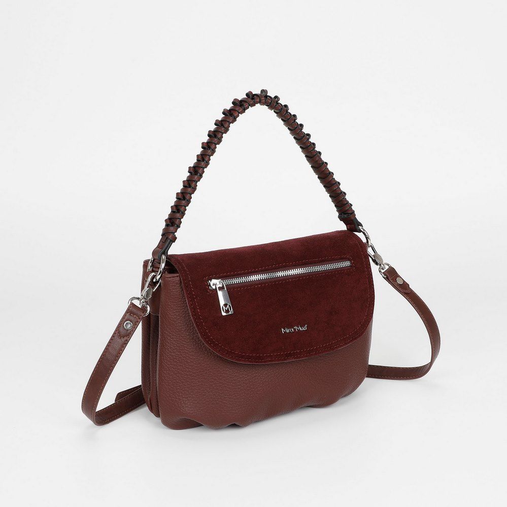 Borsa a spalla e tracolla Mimì-Muà Burgundy