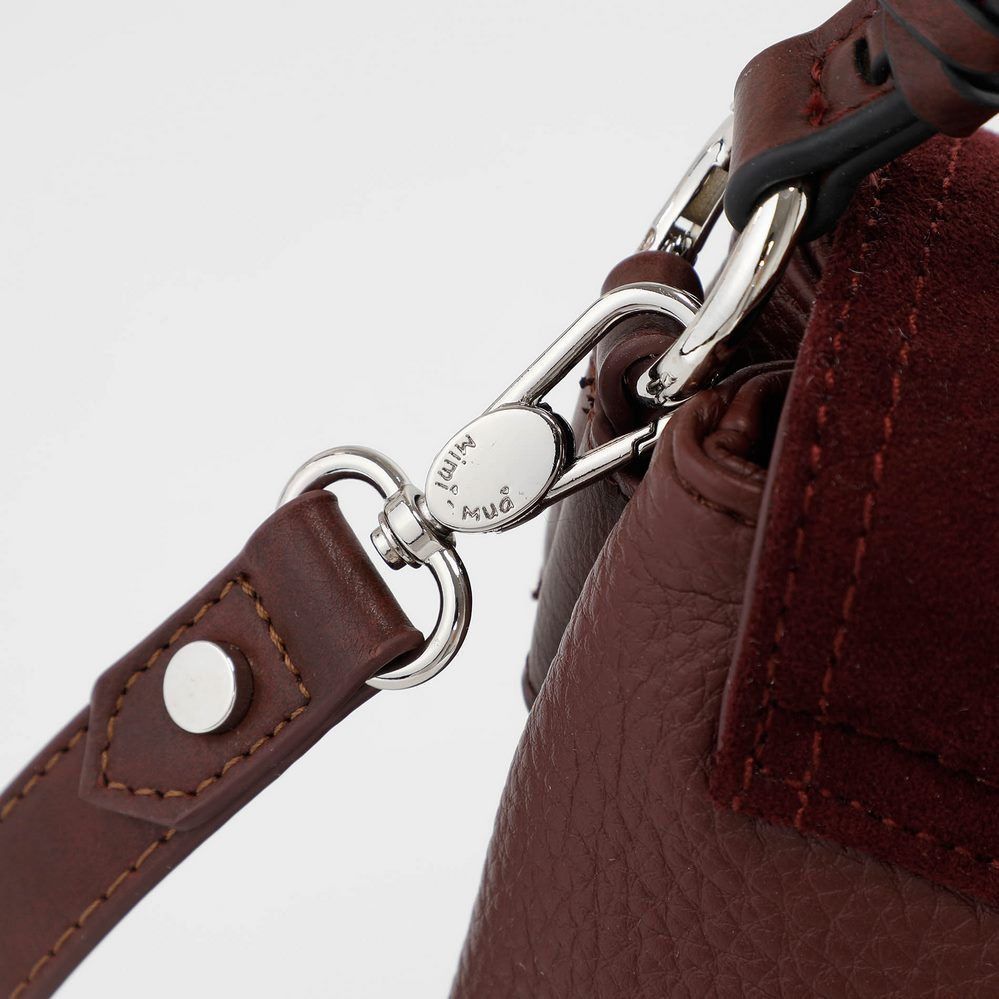 Borsa a spalla e tracolla Mimì-Muà Burgundy