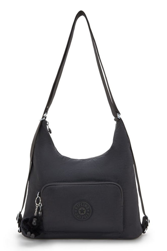 Borsa a spalla zaino Kipling Yenna Black Noir