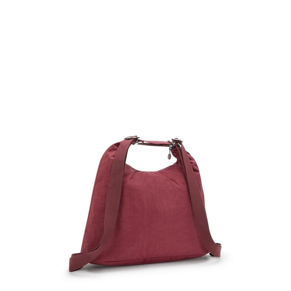 Borsa a spalla zaino Kipling Yenna Lounge Wine