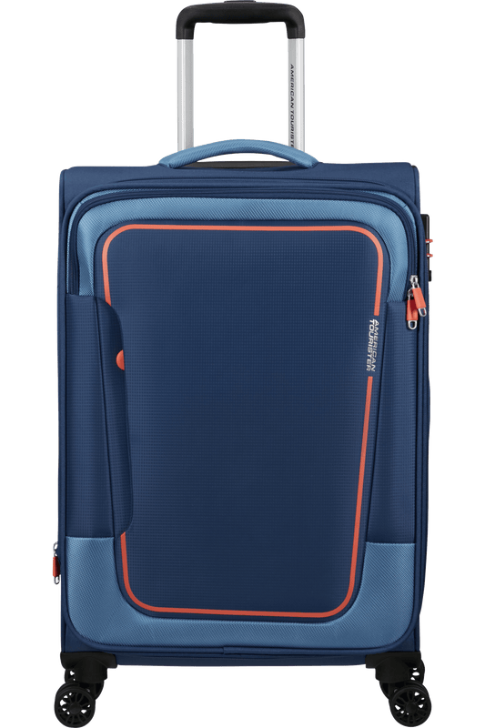 Pulsonic 68cm Valigia da Stiva Espandibile Combat Navy