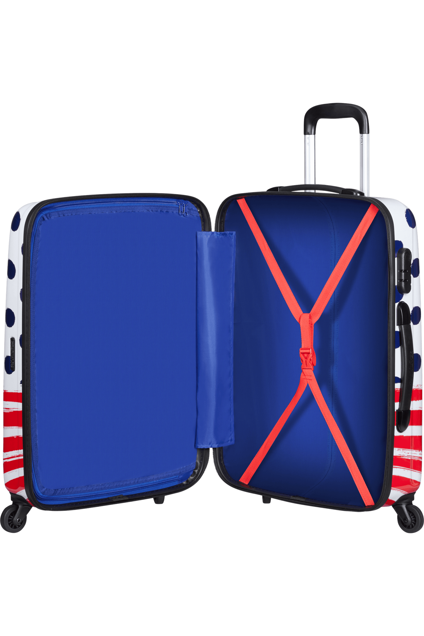 Trolley 4 Ruote Minnie Blue Dots  65 cm