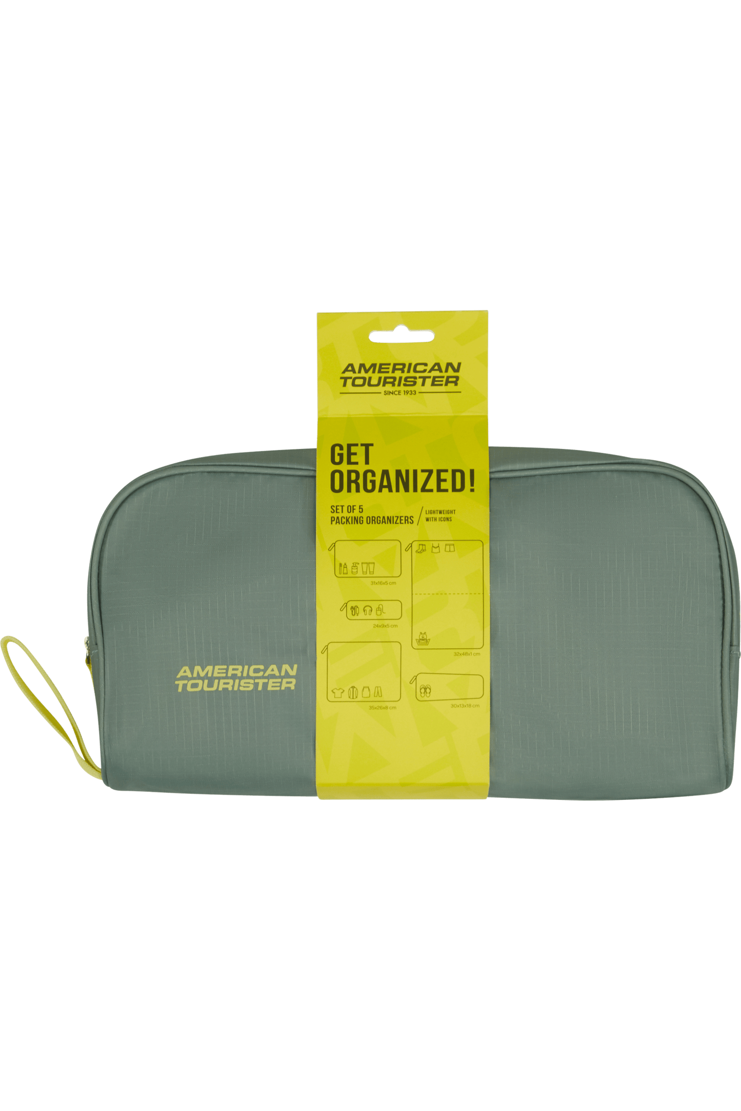 Set di 5 Packing Organisers Verde