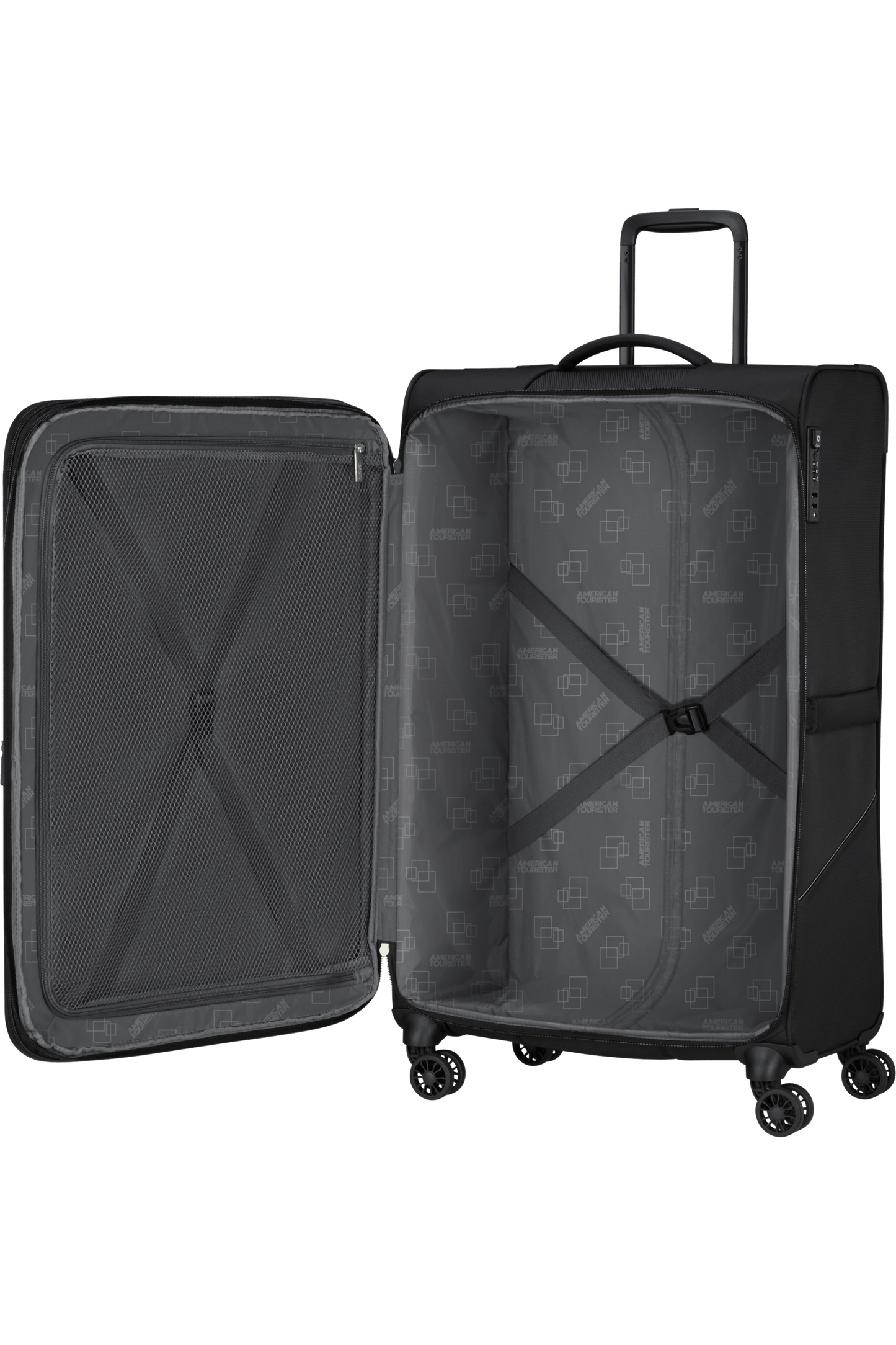 Trolley 4 ruote SummerRide Nero 80 cm