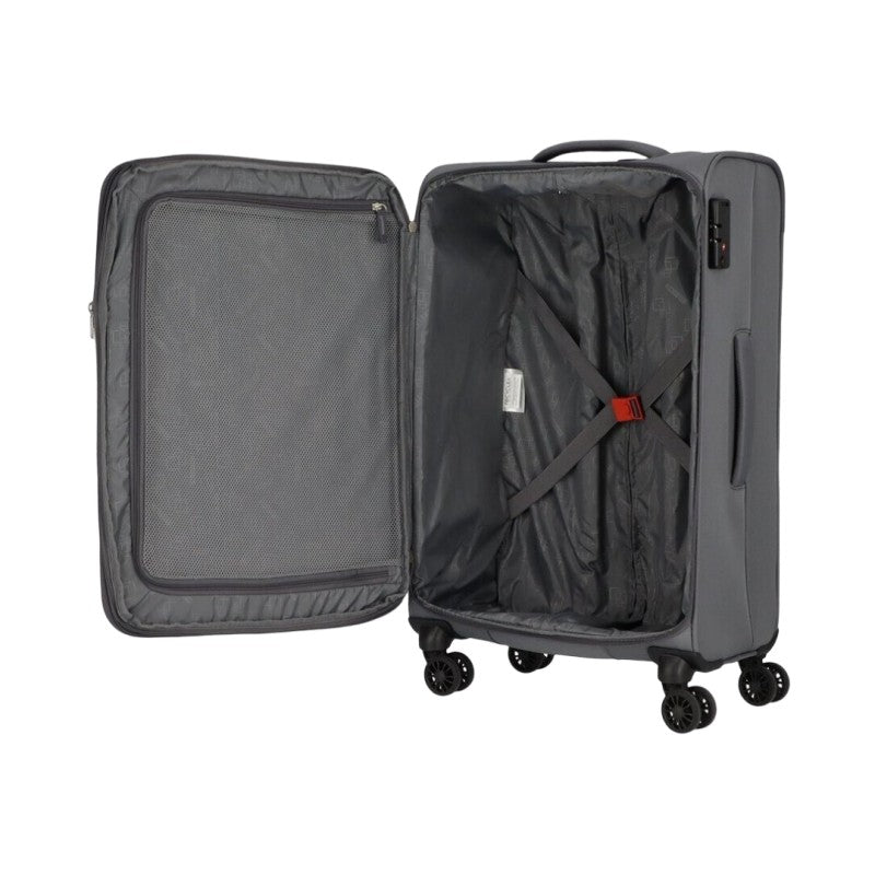 Bagaglio a Mano 55x40x20 Street Roll American Tourister Grigio