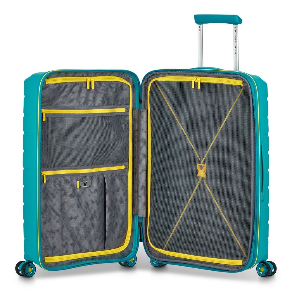 Trolley espandibile Roncato B-Flying medio 8182 Turchese