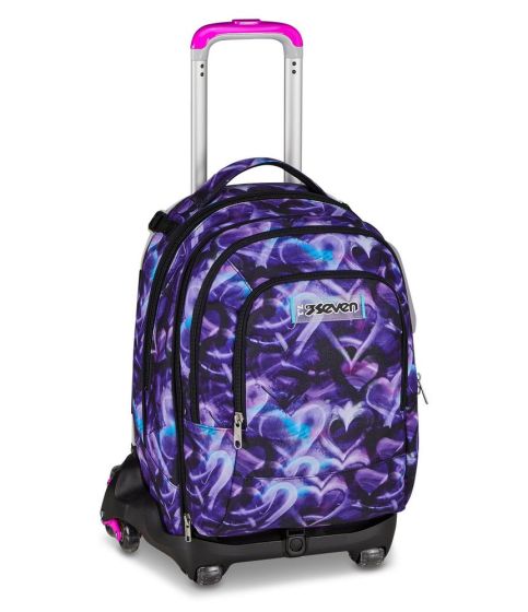 Trolley scuola Seven Jack 8 ruote Detach Lovepass