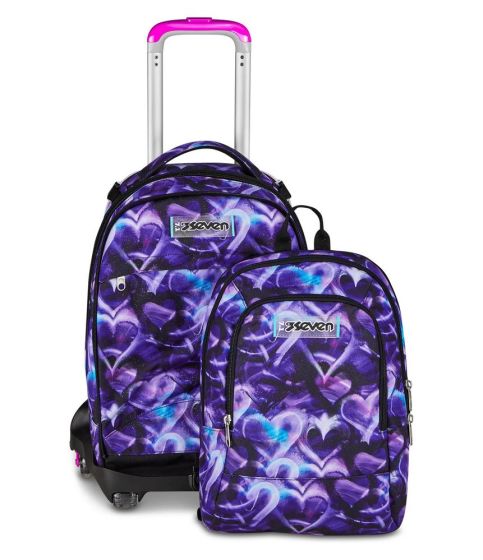 Trolley scuola Seven Jack 8 ruote Detach Lovepass