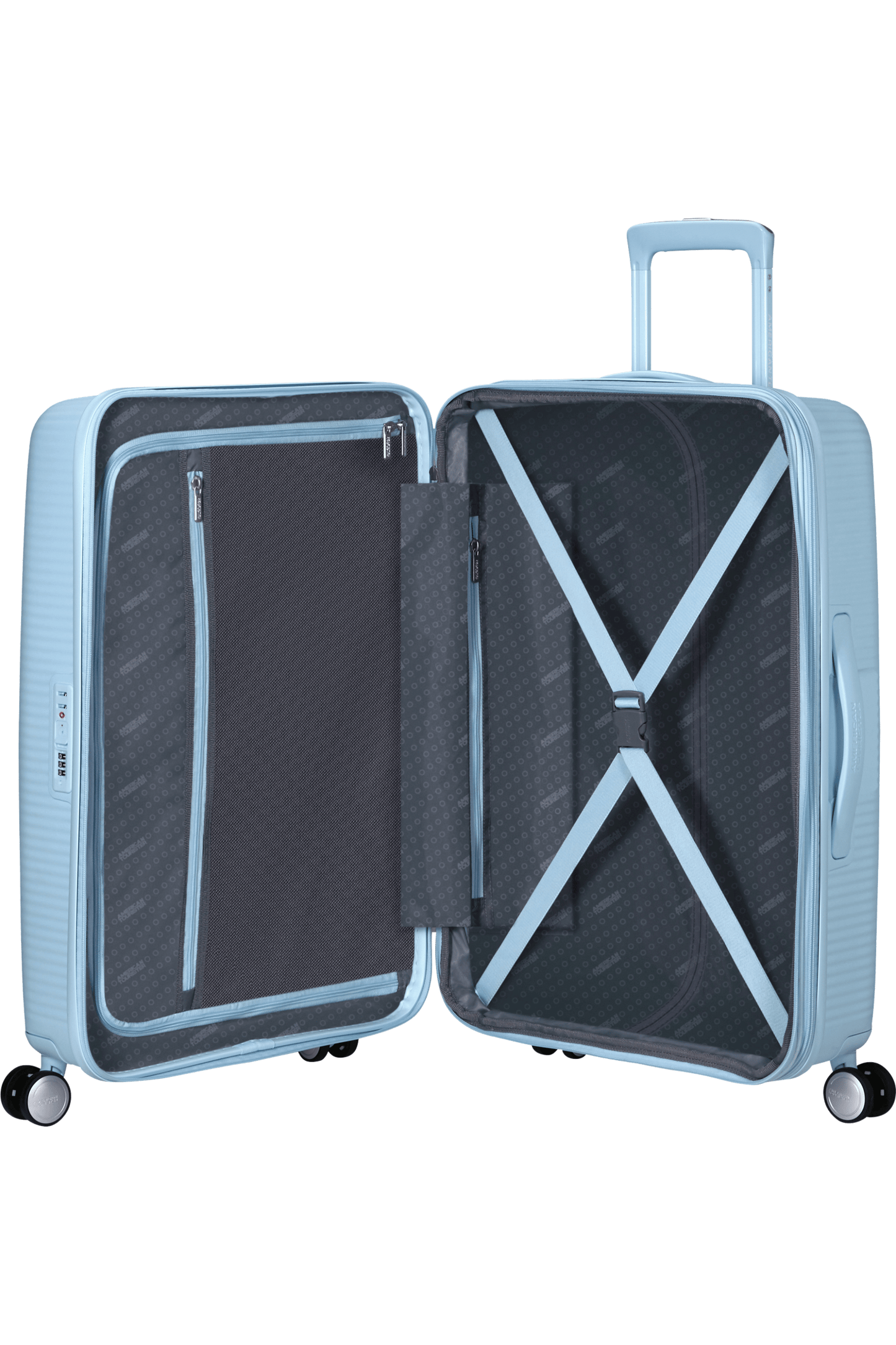 SoundBox 67cm Trolley da Stiva Espandibile Azzurro pastello