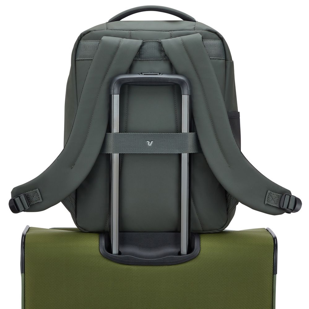 WANDERLINE Ryanair Zaino da viaggio con sacca sottovuoto 40x30x20 cm - Verde Militare