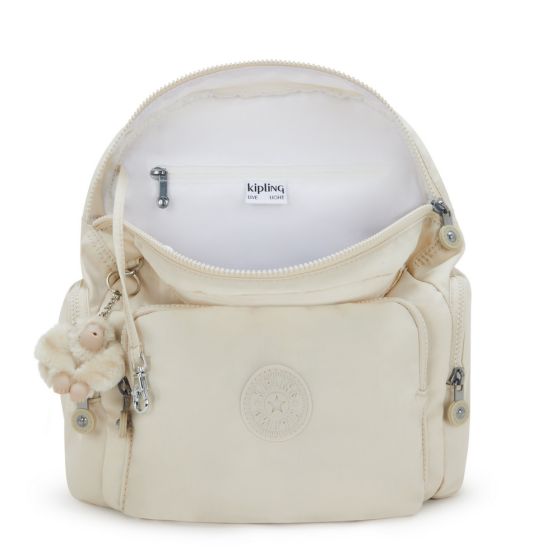 Zaino Kipling City Zip S Hideaway Beige