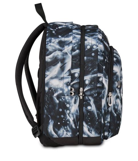 Zaino scuola Seven The Double Pro XXL Detach Jet Black