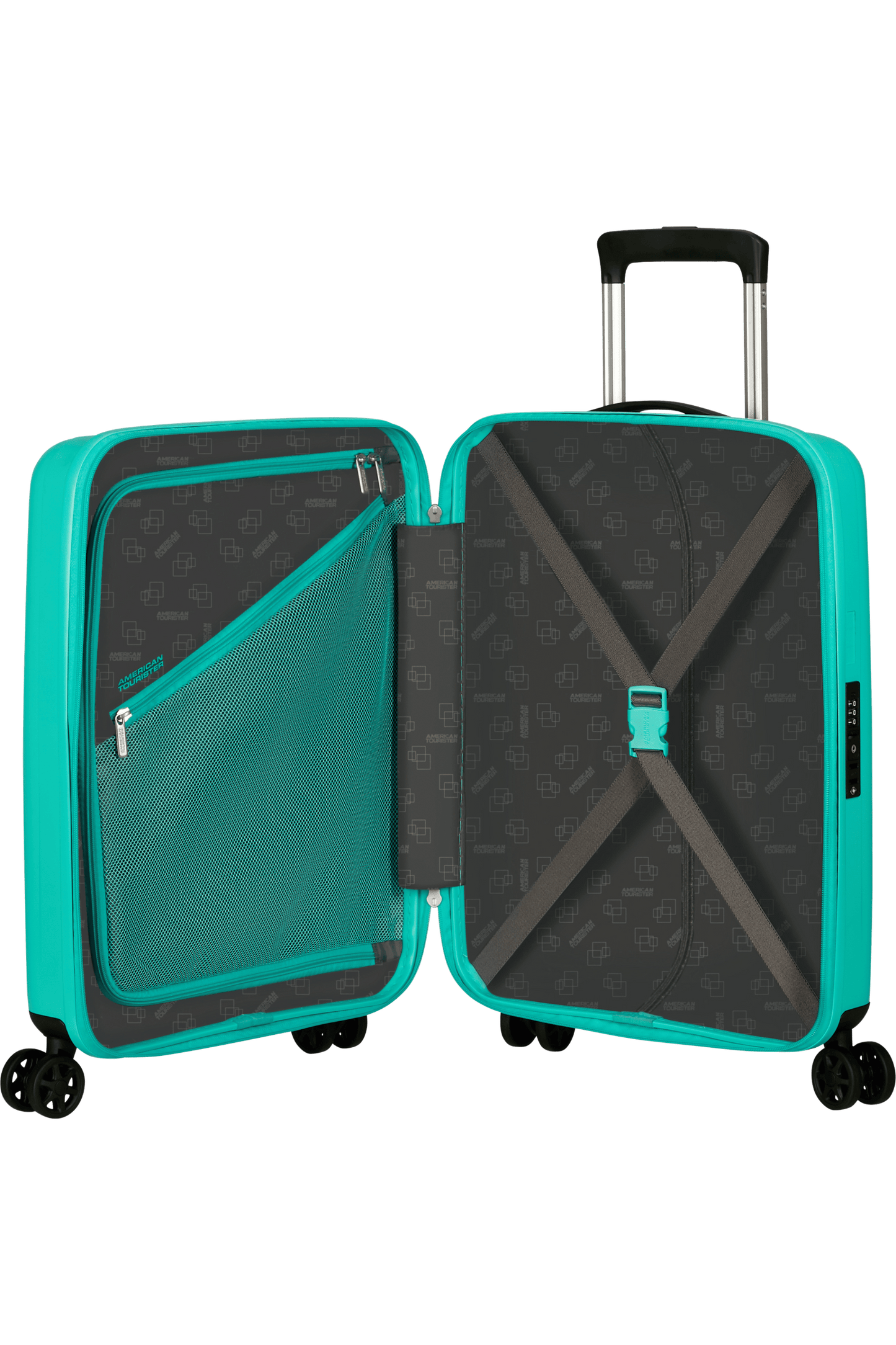Bagaglio a Mano 55cm Rejoy Verde Acqua 4 Ruote