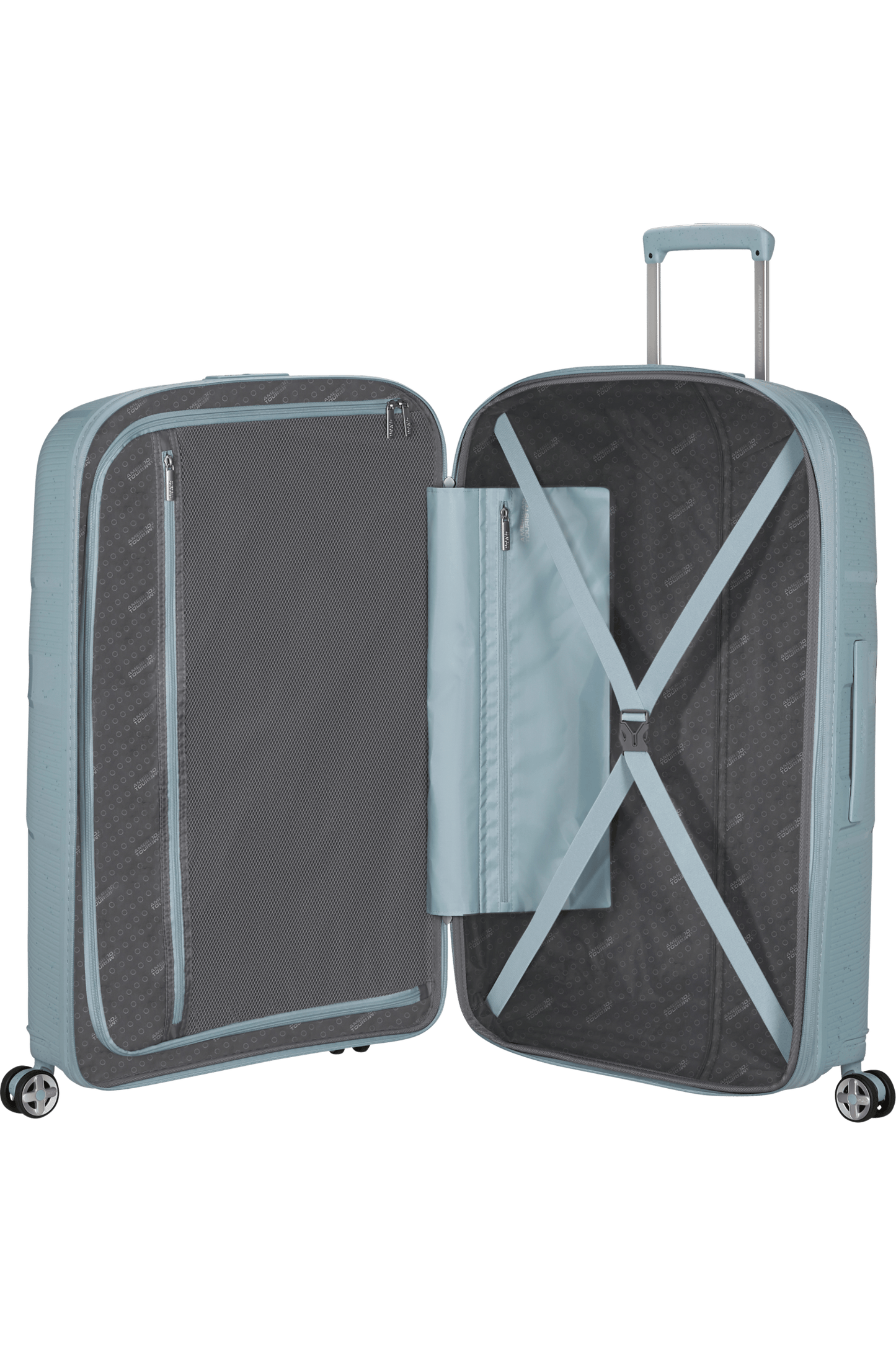 Trolley 4 Ruote Starvibe 77cm Ultraleggero  Azzurro Speckles