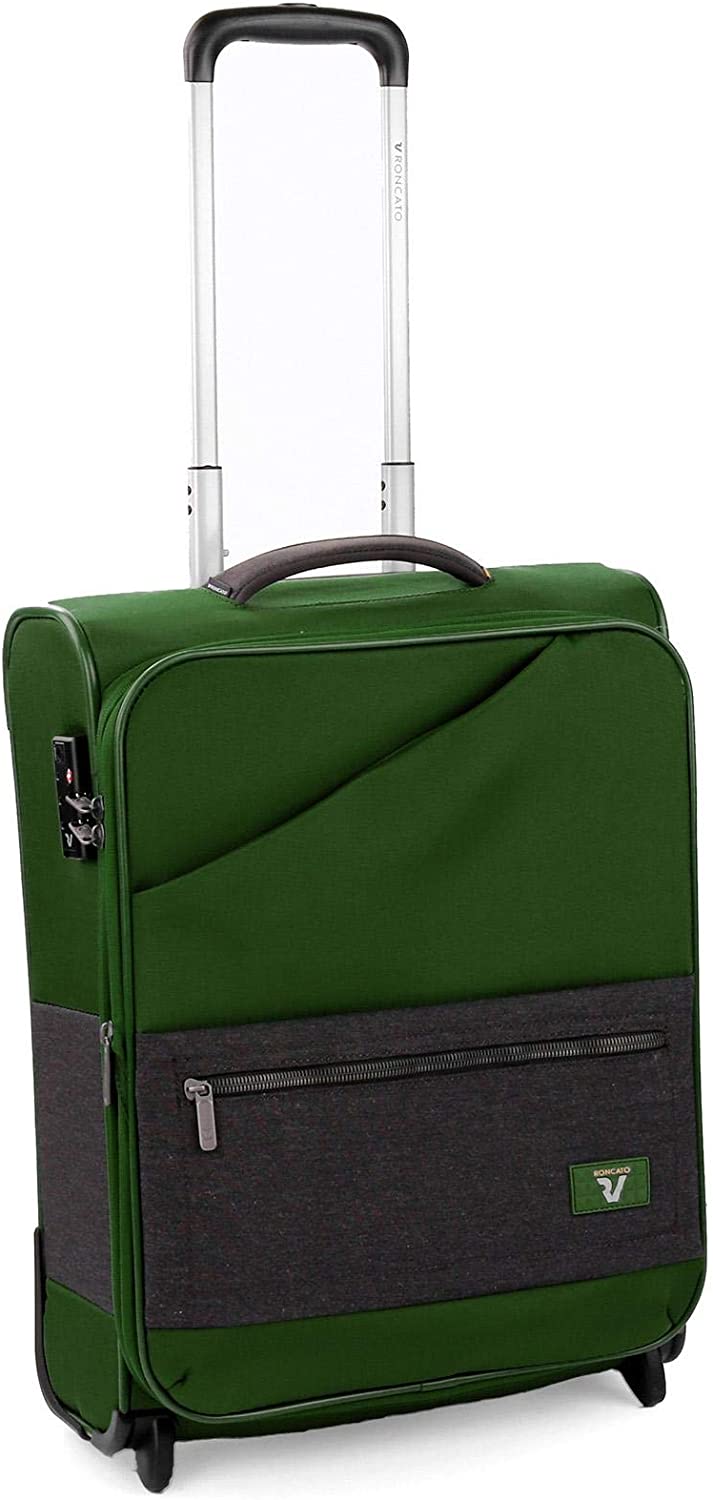 Trolley Cabina Hyper Roncato Espandibile Verde Militare