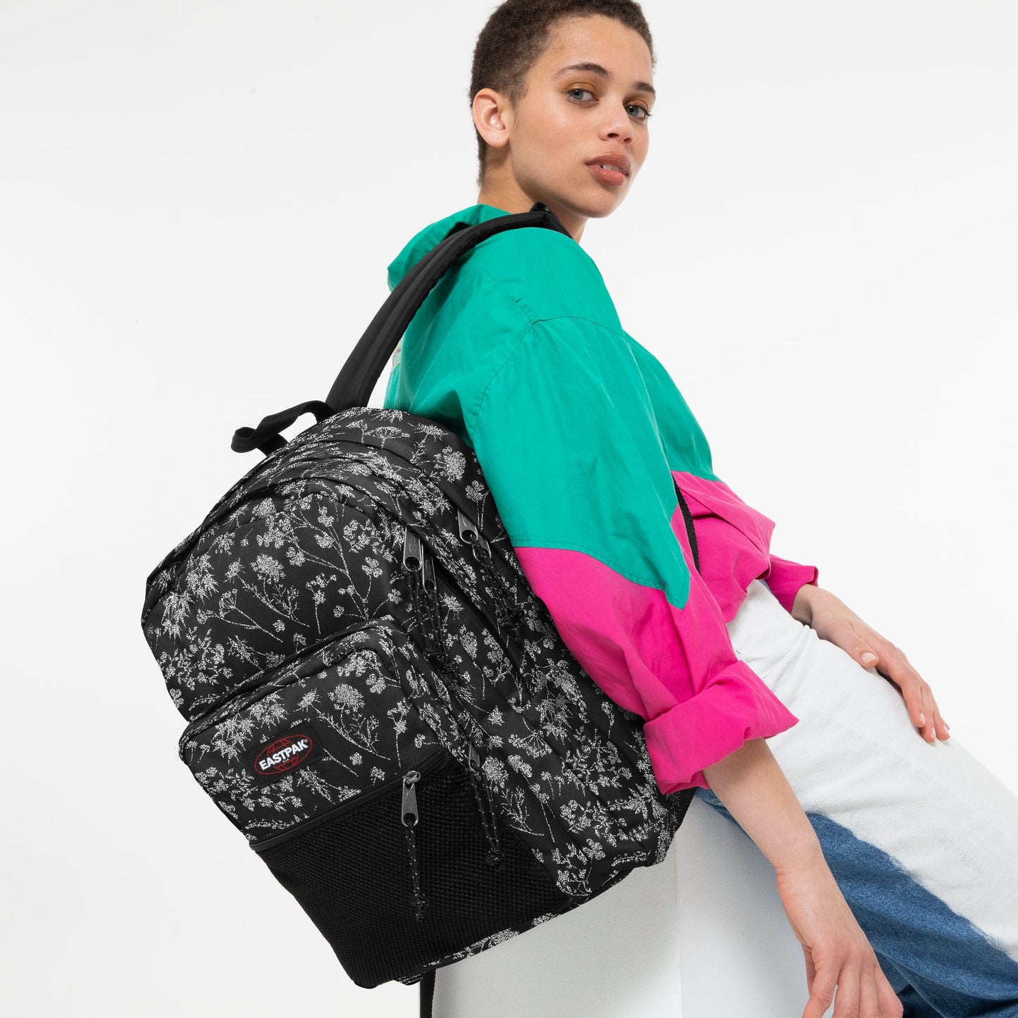 Zaino Pinnacle 38 litri Eastpak Bloom Silver