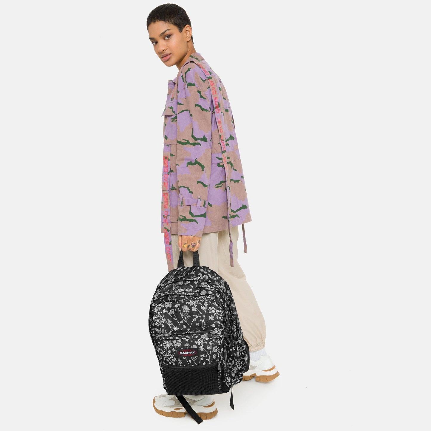 Zaino Pinnacle 38 litri Eastpak Bloom Silver