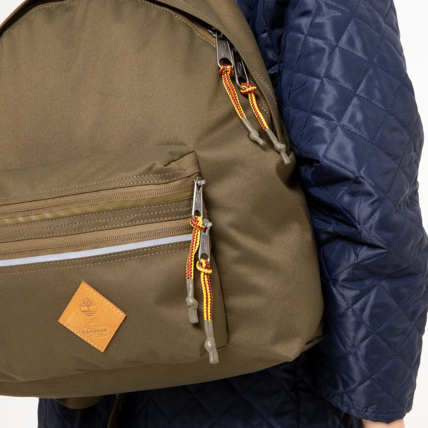 Padded Zippl'R + Timberland Khaki Eastpak