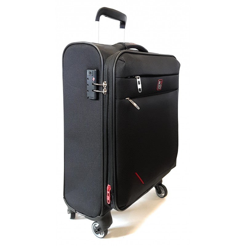 Trolley Bagaglio a Mano Penta Espandibile 4 ruote Modo Roncato Nero
