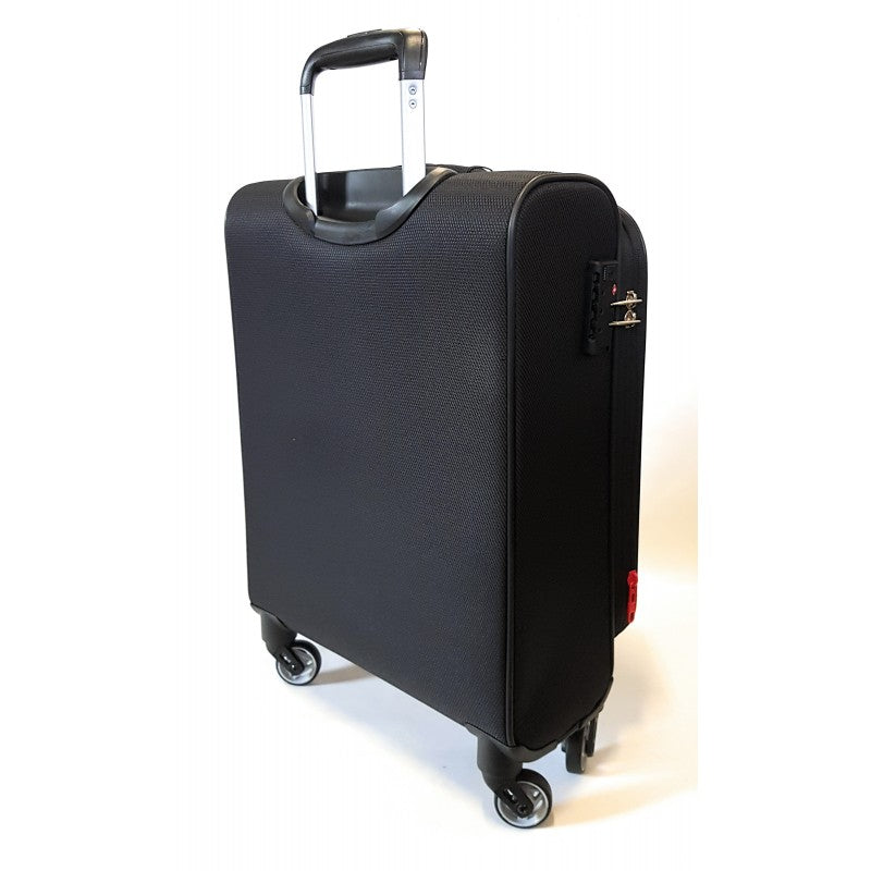 Trolley Bagaglio a Mano Penta Espandibile 4 ruote Modo Roncato Nero
