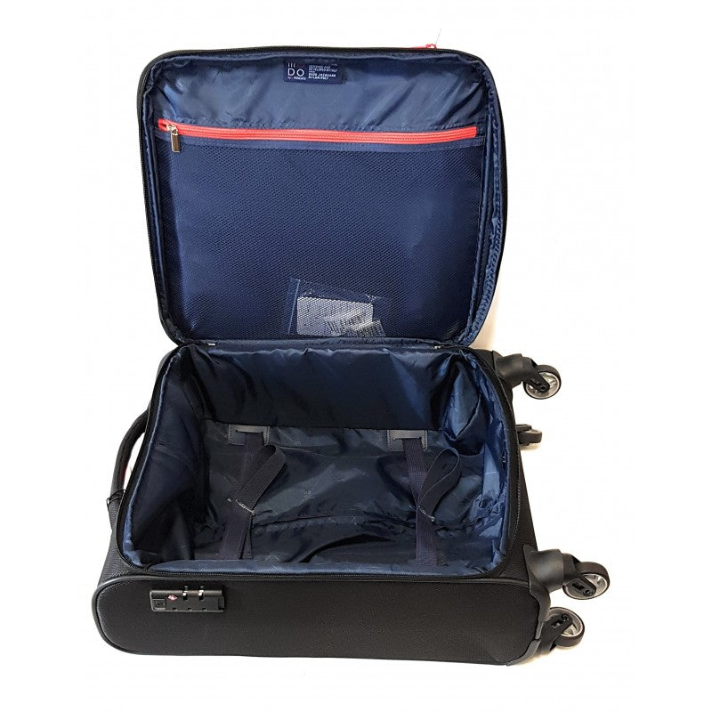 Trolley Bagaglio a Mano Penta Espandibile 4 ruote Modo Roncato Nero