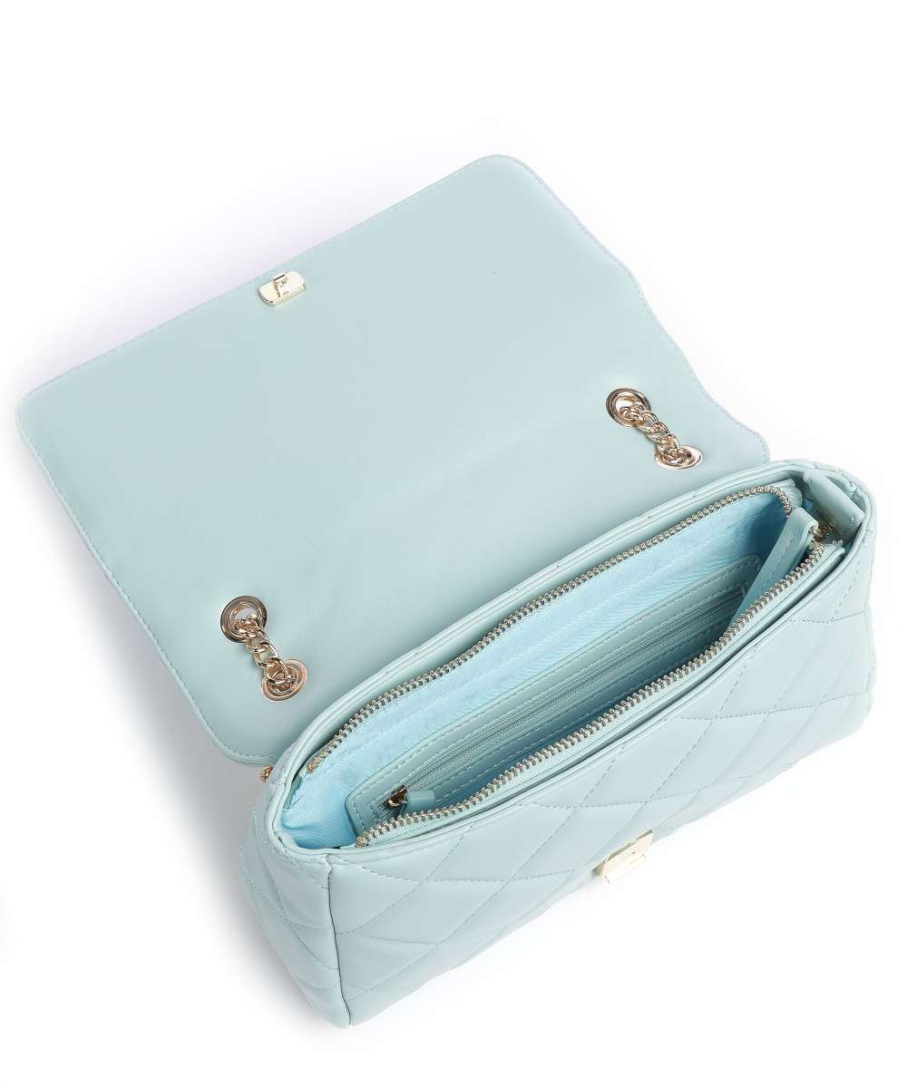 Ada Borsa a Tracolla Azzurro Polvere Ecopelle