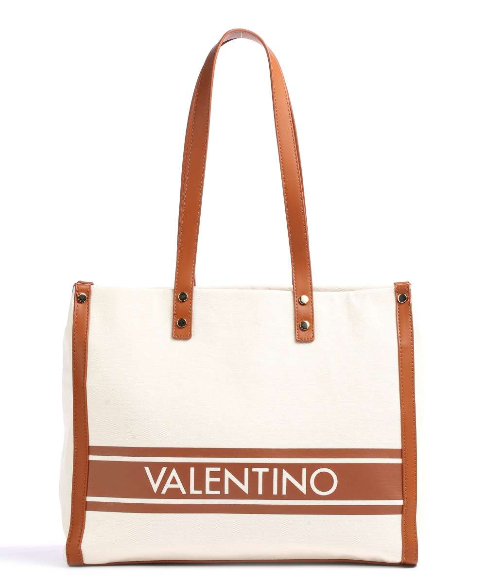 Shopper Vesper Naturale e Cuoio Valentino By Mario Valentino