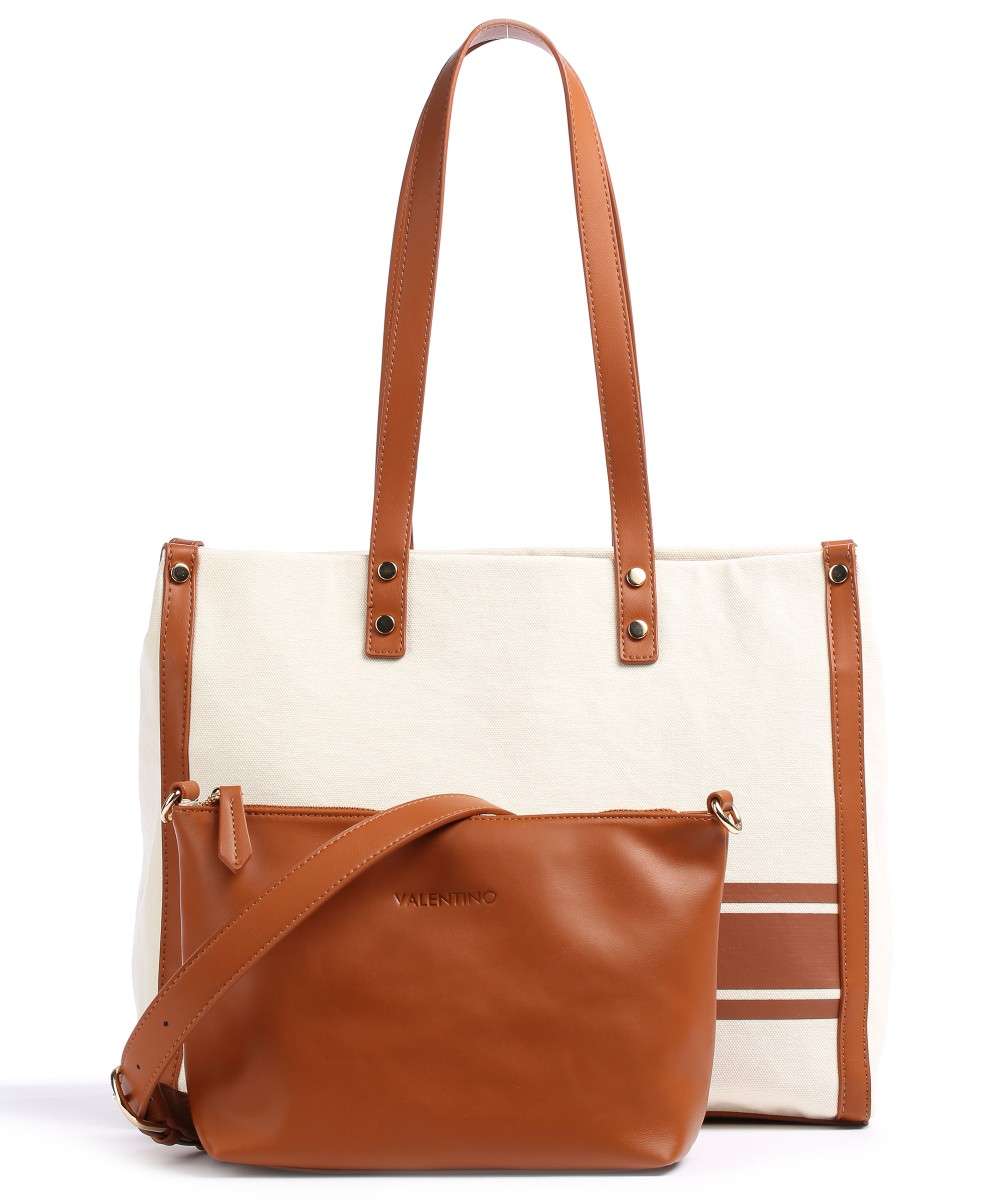 Shopper Vesper Naturale e Cuoio Valentino By Mario Valentino